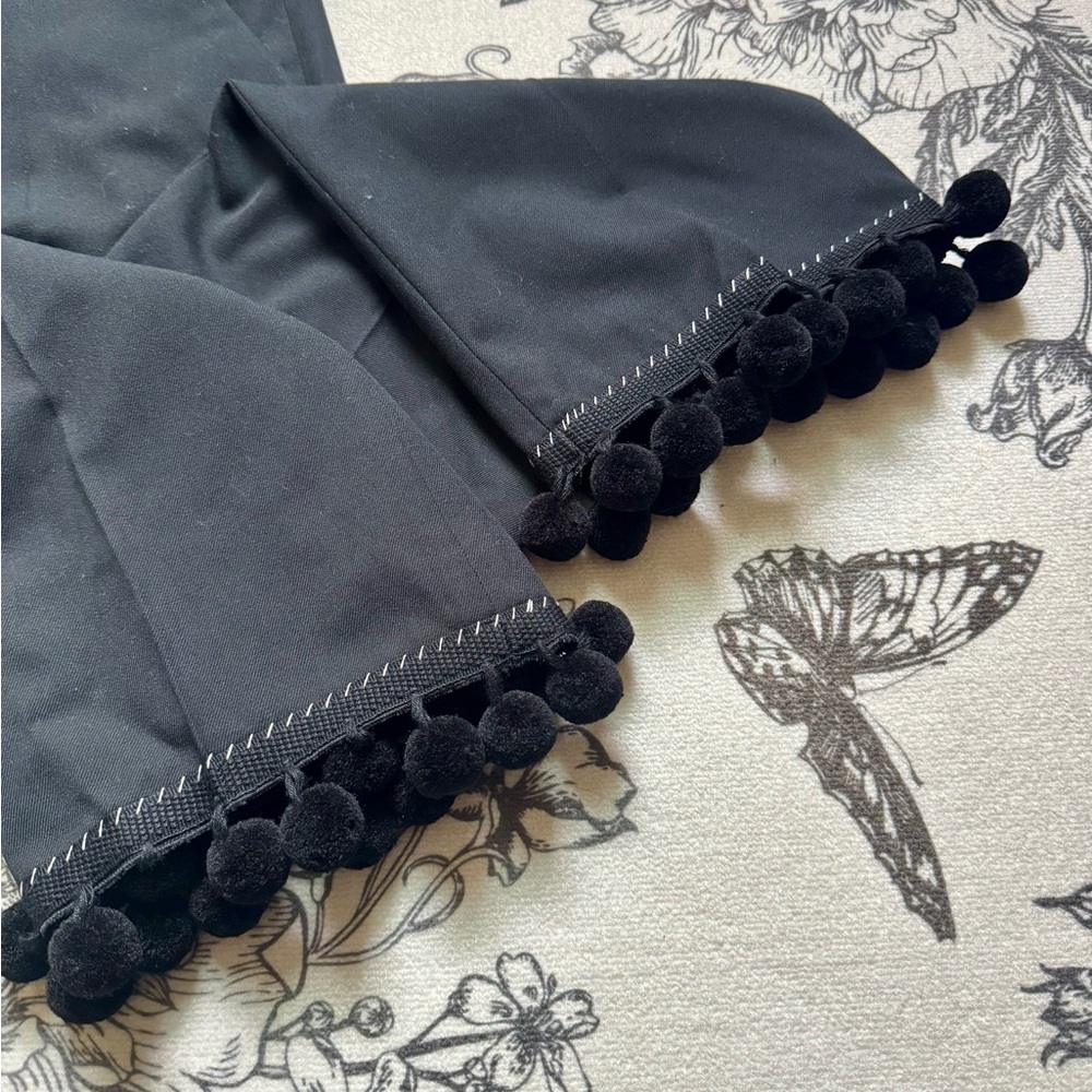 Marc Jacobs Wool Pants with Pom Pom Trim